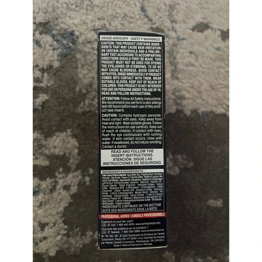 Schwarzkopf keratin color